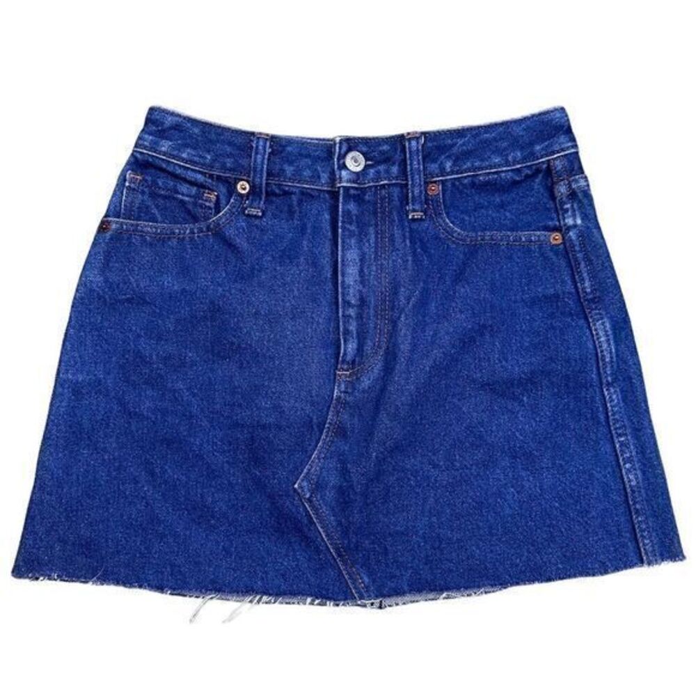 Abercrombie‎ & Fitch Women's Zoe Natural Rise Vintage A-Line Denim Skirt Size 25